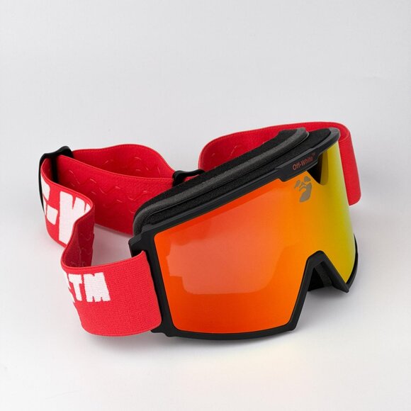 Off-White Ski Goggles – Black/Red Frame Red Mirror Lens | Model OERI055 2525 - Picture 1 of 11